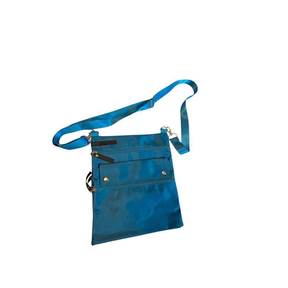 LeSportSac Scansafe RFID Blue Crossbody Bag With Adjustable Strap & Multiple Poc